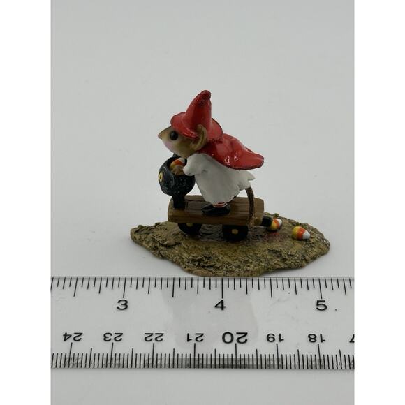 Wee Forest Folk "Scooting w/the Loot" 2003 M-296 Halloween D Petersen Retired - Picture 7 of 8